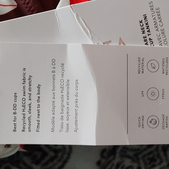 Athleta Tankini. Top 34DD.  NWT - Picture 5 of 7